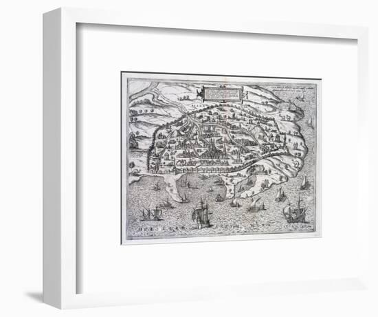 Map of Alexandria, Egypt, c1625-Unknown-Framed Giclee Print