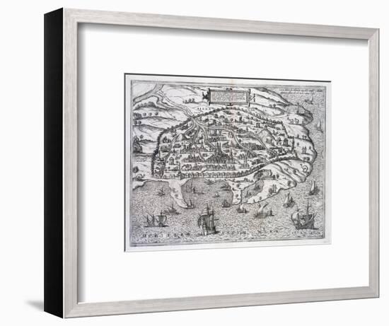 Map of Alexandria, Egypt, c1625-Unknown-Framed Giclee Print