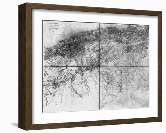 Map of Algeria, 1876-null-Framed Giclee Print