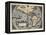 Map of America-Abraham Ortelius-Framed Stretched Canvas