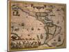 Map of America-Gerardus Mercator-Mounted Giclee Print