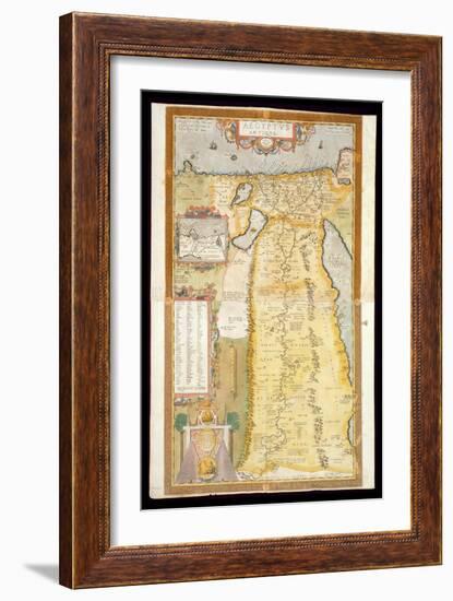 Map of Ancient Egypt, 1584-Abraham Ortelius-Framed Giclee Print