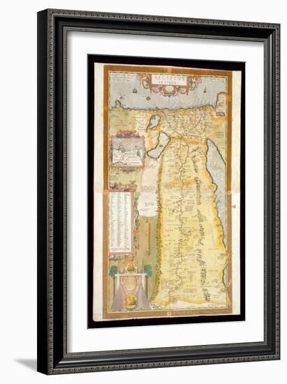 Map of Ancient Egypt, 1584-Abraham Ortelius-Framed Giclee Print