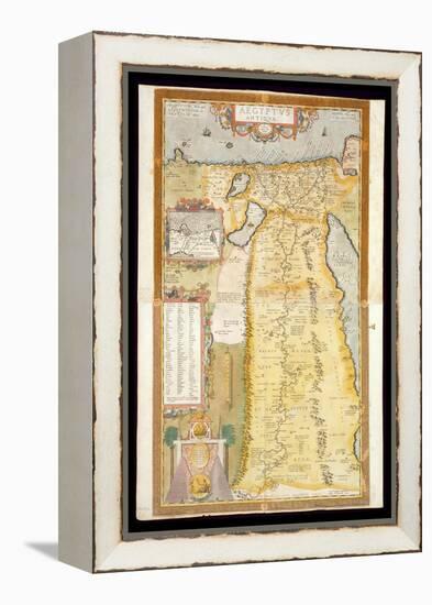Map of Ancient Egypt, 1584-Abraham Ortelius-Framed Premier Image Canvas