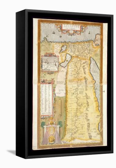 Map of Ancient Egypt, 1584-Abraham Ortelius-Framed Premier Image Canvas