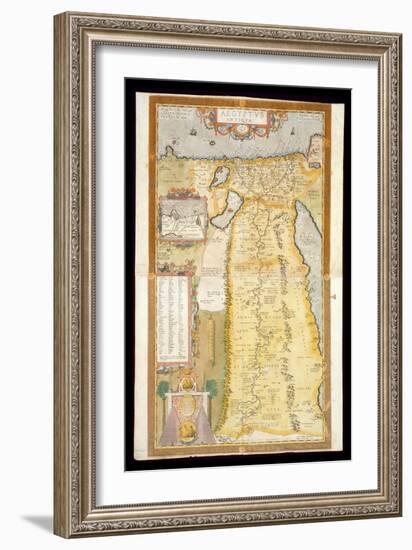 Map of Ancient Egypt, 1584-Abraham Ortelius-Framed Giclee Print