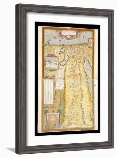 Map of Ancient Egypt, 1584-Abraham Ortelius-Framed Giclee Print