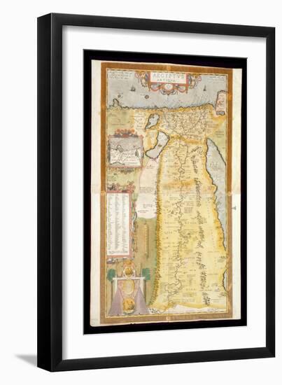 Map of Ancient Egypt, 1584-Abraham Ortelius-Framed Giclee Print