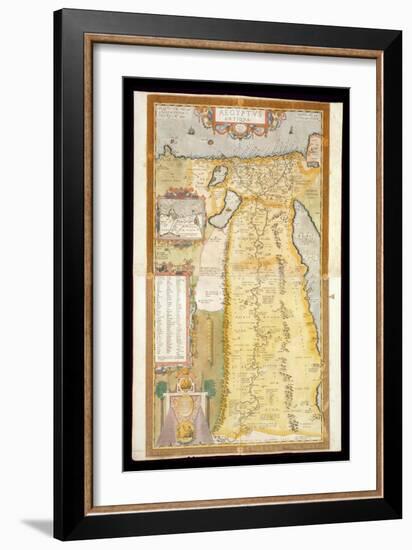 Map of Ancient Egypt, 1584-Abraham Ortelius-Framed Giclee Print