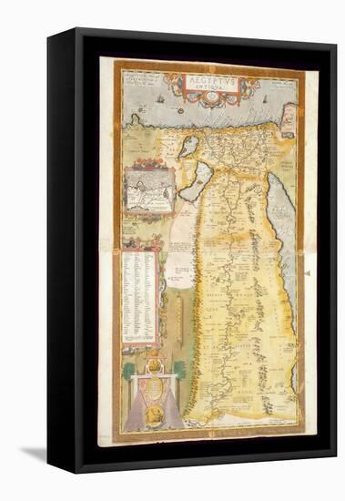 Map of Ancient Egypt, 1584-Abraham Ortelius-Framed Premier Image Canvas