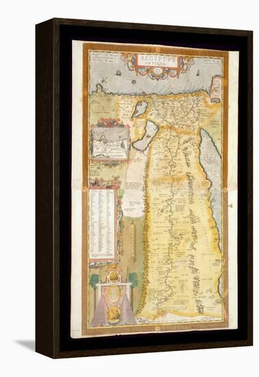 Map of Ancient Egypt, 1584-Abraham Ortelius-Framed Premier Image Canvas