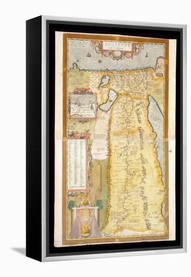 Map of Ancient Egypt, 1584-Abraham Ortelius-Framed Premier Image Canvas