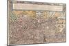 Map of Ancient Rome from Civitates Orbis Terrarum-null-Mounted Giclee Print