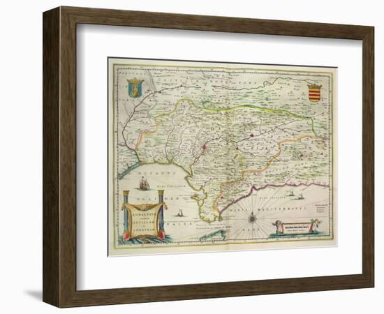 Map of Andalusia, Spain, 1634-Willem Blaeu-Framed Giclee Print