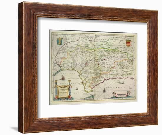 Map of Andalusia, Spain, 1634-Willem Blaeu-Framed Giclee Print