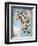 Map of Animals in Africa Sf-Janos Balint-Framed Giclee Print