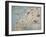 Map of Animals in Europe-Janos Balint-Framed Giclee Print