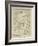 Map of Arctic Region Indicating Route Followed by Explorer Fridtjof Nansen on Board of Ship-null-Framed Giclee Print