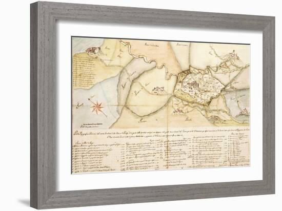 Map of Area of Gangi, Palermo Province, Sicily Region, 1834-null-Framed Giclee Print