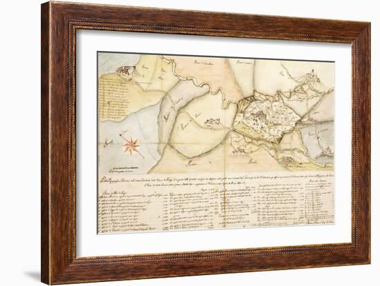 Map of Area of Gangi, Palermo Province, Sicily Region, 1834-null-Framed Giclee Print