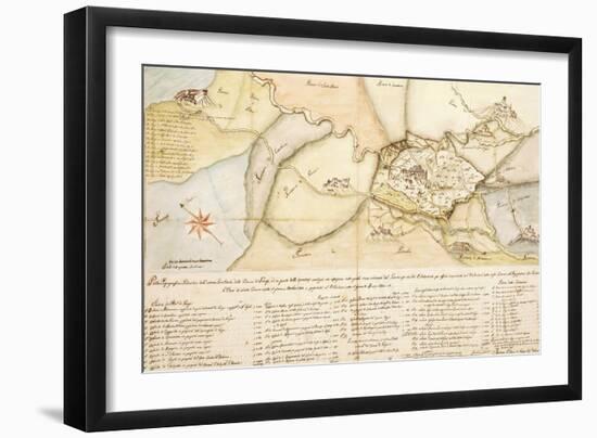 Map of Area of Gangi, Palermo Province, Sicily Region, 1834-null-Framed Giclee Print