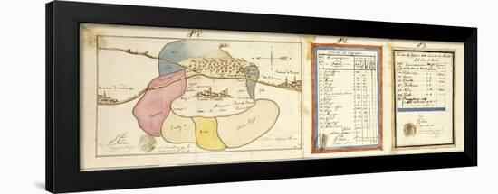 Map of Area of Maletto, Catania Province, Sicily Region-null-Framed Giclee Print