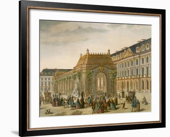 Map of Arras, from Civitates Orbis Terrarum by Georg Braun-Joris Hoefnagel-Framed Giclee Print