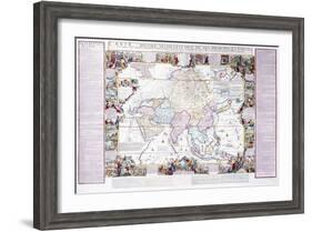 Map of Asia, 1740-Nicolas De Fer-Framed Giclee Print