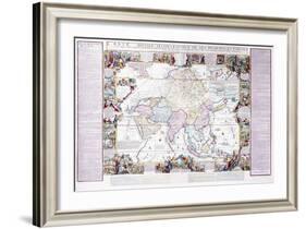 Map of Asia, 1740-Nicolas De Fer-Framed Giclee Print