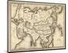 Map of Asia, c.1839-Samuel Augustus Mitchell-Mounted Art Print