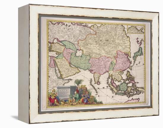 Map of Asia, Tartaria, Japan, the Philippines and East Indies, Engraved G. Van Gouwen, c.1690-Karel Allard-Framed Premier Image Canvas