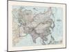 Map of Asia-The Vintage Collection-Mounted Giclee Print