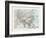 Map of Asia-The Vintage Collection-Framed Giclee Print