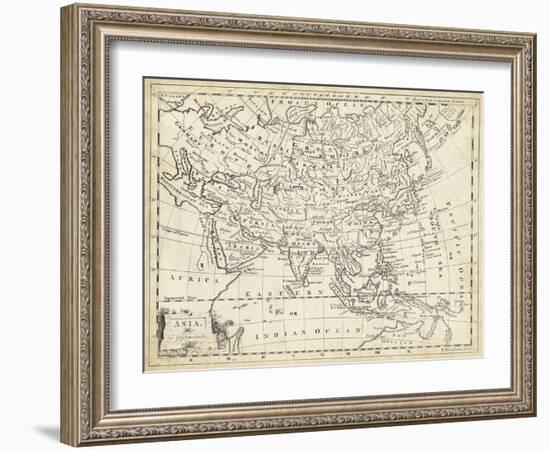 Map of Asia-T. Jeffreys-Framed Art Print