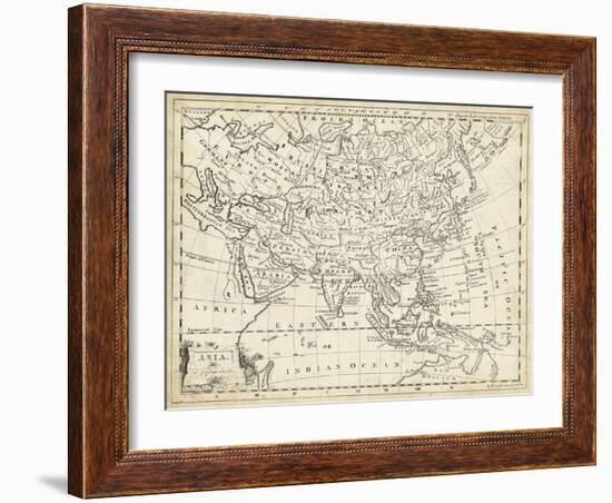 Map of Asia-T. Jeffreys-Framed Art Print