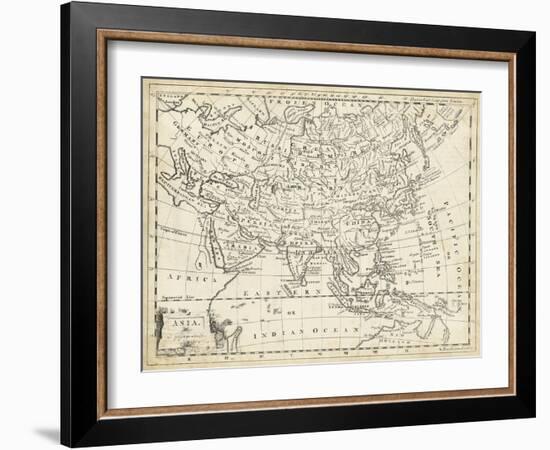 Map of Asia-T. Jeffreys-Framed Art Print