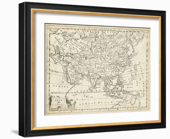 Map of Asia-T. Jeffreys-Framed Art Print