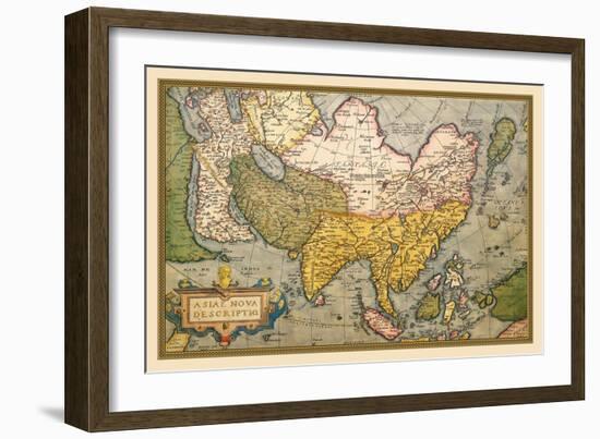 Map of Asia-Abraham Ortelius-Framed Art Print