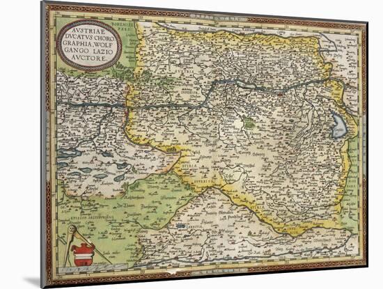 Map of Austria, from Theatrum Orbis Terrarum-null-Mounted Giclee Print