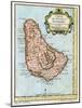 Map of Barbados, C1758-null-Mounted Giclee Print