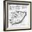 Map of Barbados-French School-Framed Giclee Print