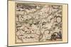 Map of Belgium & Namur-Pieter Van der Keere-Mounted Art Print