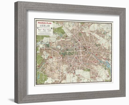 Map of Berlin, 1902-null-Framed Giclee Print