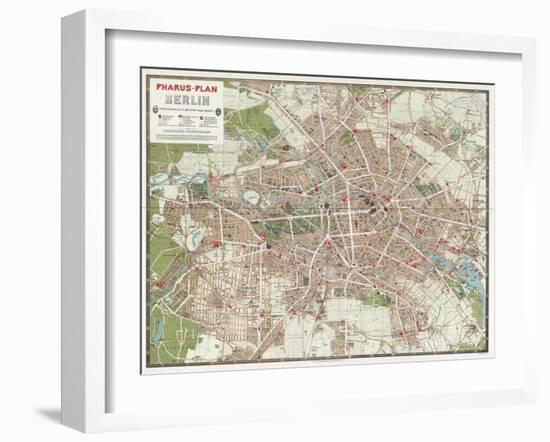 Map of Berlin, 1902-null-Framed Giclee Print
