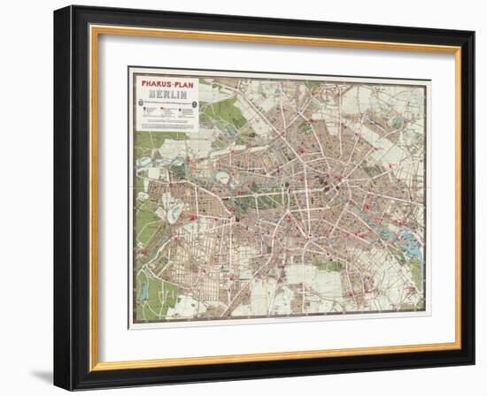 Map of Berlin, 1902-null-Framed Giclee Print