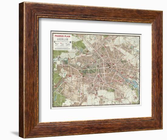 Map of Berlin, 1902-null-Framed Giclee Print