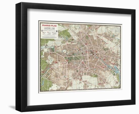 Map of Berlin, 1902-null-Framed Giclee Print