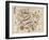 Map of Brazil-Juan Martinez-Framed Art Print