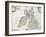 Map of Britain and Ireland, Published Paris 1640-Nicolas Sanson D'abbeville-Framed Giclee Print