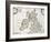 Map of Britain and Ireland, Published Paris 1640-Nicolas Sanson D'abbeville-Framed Giclee Print